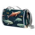 thumbnail image 1 of Whale Canvas Picnic Mat Waterproof and Foldable for Outdoor Activities - Large Size Beach Blanket with Carrying Strap - Durable and Easy to Clean Fabric, 1 of 6