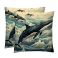 thumbnail image 1 of Whale Chair Pillow Covers Set of 2 Throw Pillow Decorative Pillows Velvet with Unique Patterns for Various Occasions - Available in 16x16, 18x18, and 20x20 Inches, 1 of 6