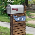 thumbnail image 1 of Whale Coastal Wooden House Number Sign by G. DeBrekht | Coastal Sea-Life D�cor - MA985162, 1 of 7