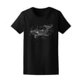 thumbnail image 1 of Whale, Constellation , Graphics T-Shirt Women -Image by Shutterstock, Female Small, 1 of 2