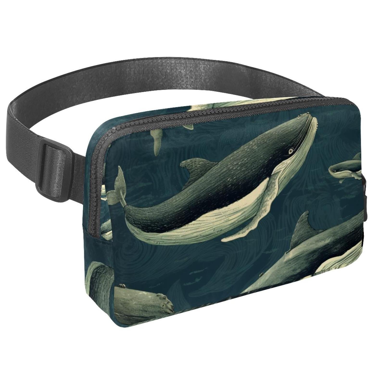 Whale Cross Body Bag Waist Packs Fanny Pack Lightweight Adjustable Extension Strap Unisex