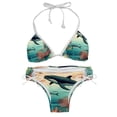 thumbnail image 1 of Whale Detachable Sponge Adjustable Strap Bikini Set Two-Pack - Ideal for Beach, Pool, Vacation, 1 of 6