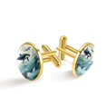 thumbnail image 1 of Whale Elegant Dress Shirt Cufflinks Set | Stainless Steel | Formal Occasion, 1 of 6