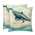 thumbnail image 1 of Whale Exclusive Velvet Throw Pillow Inserts Set of 2 with Unique Patterns - 16x16, 18x18, 20x20 Inches for Pillow Covers and Decorative Pillows for Home, 1 of 6