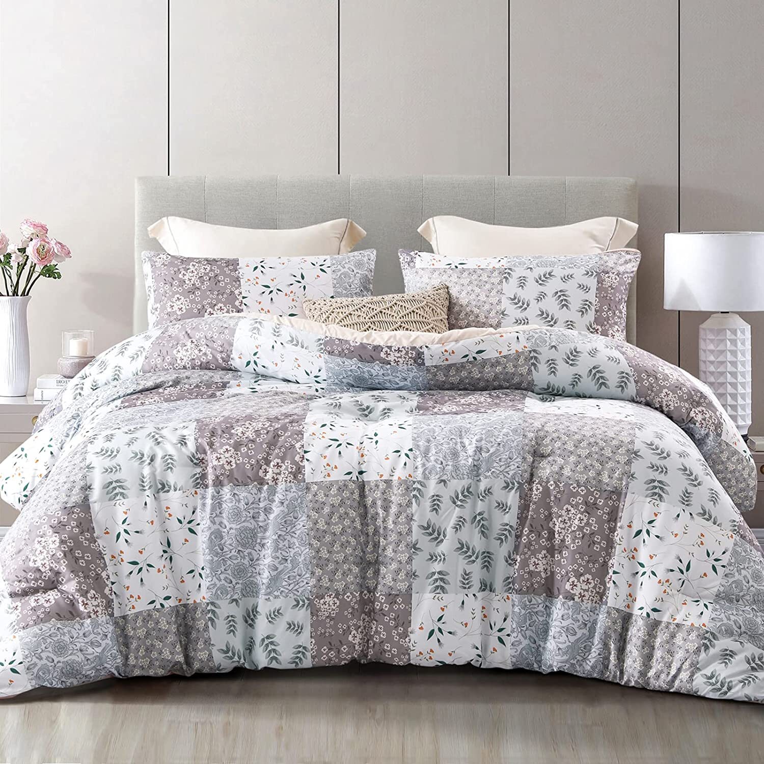 Whale Flotilla 3 Piece King Comforter Set Soft Reversible Bedding Comforter Sets Patchwork Printed Alternative Comforter Duvet Seasons Grey: A Practical Buying Guide