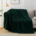 thumbnail image 1 of Whale Flotilla Breathable Fleece Throw Blanket for Couch Sofa(50x70 Inch), Super Soft Fuzzy Blankets for All Season, Lightweight and Fluffy, Deep Green(Vintage), 1 of 8
