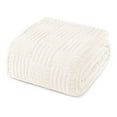 thumbnail image 1 of Whale Flotilla Fluffy Fleece 60"x 80" Twin Size Blanket for Bed, Fuzzy Soft Cozy Exquisite Blankets with Decorative Jacquard Pattern for All Season, Warm but Lightweight, White, 1 of 9