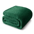 thumbnail image 1 of Whale Flotilla Twin Size Fuzzy Fleece Blanket, 60"x80" Fluffy Warm Soft Jacquard Bed Blankets for Fall Winter, Lightweight and Cozy, Deep Green, 1 of 11