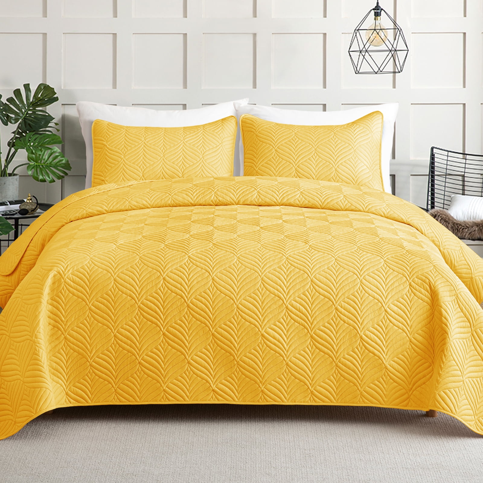 Yellow Bedspreads King Size