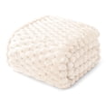 thumbnail image 1 of Whale Flotilla 90"x 90" Queen Size Blanket for Bed with Expanded 3D-Jacquard Pattern, Fuzzy Soft Cozy Exquisite Blankets or All Season, Warm and Fluffy, White, 1 of 10
