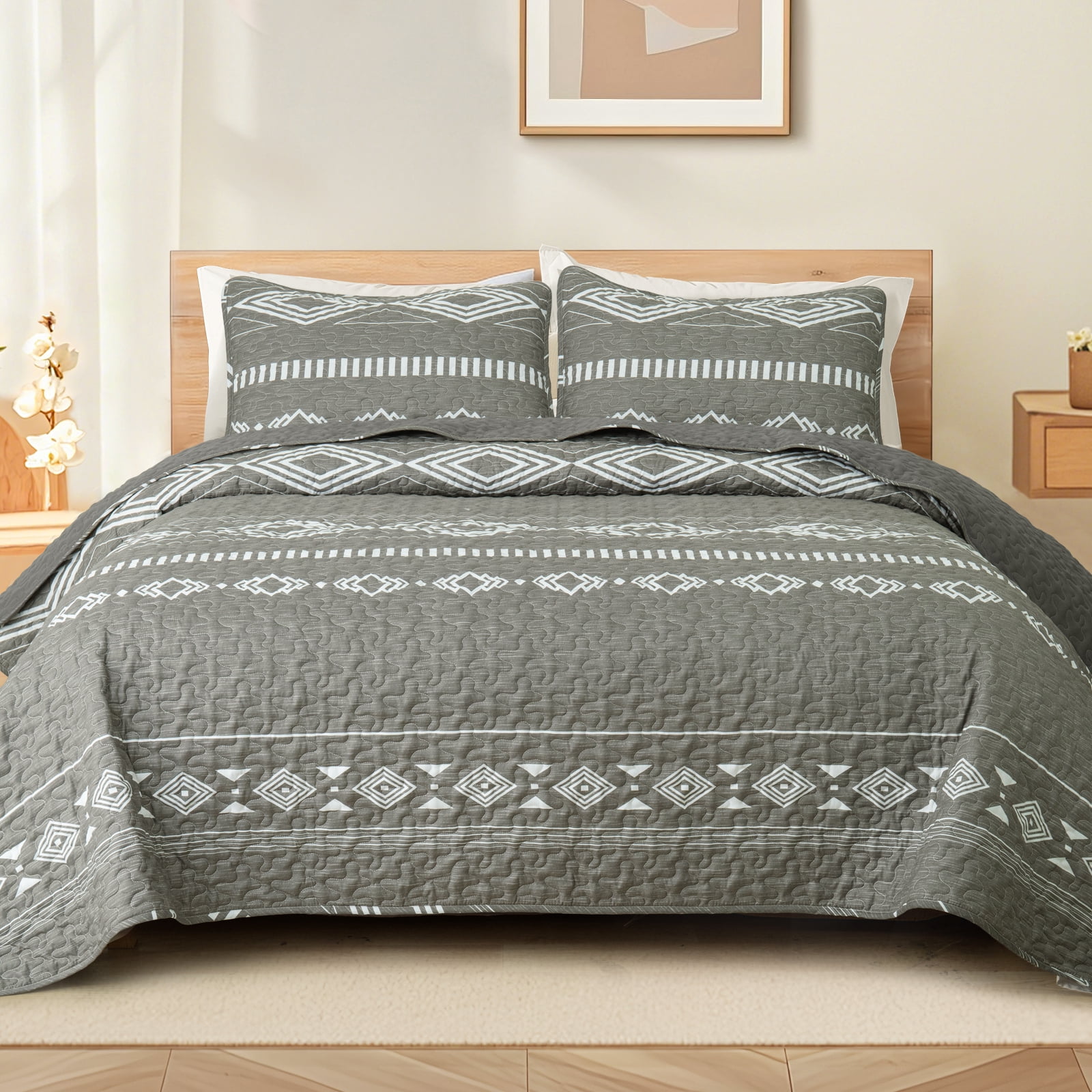 Whale Flotilla Reversible Ultra Soft Printed Quilts Queen Size