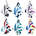 thumbnail image 1 of Whale Flotilla 6 Pack Large Quick Dry Beach Towel (30"x60"), Microfiber Sand-Free Beach Towel Set, Super Absorbent Compact Pool Travel Accessories, Navy/Black/Summer/Aqua/Blue/Purple, 1 of 10