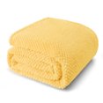 thumbnail image 1 of Whale Flotilla Twin Size Fuzzy Fleece Blanket, 60"x80" Fluffy Warm Soft Jacquard Bed Blankets for Fall Winter, Lightweight and Cozy, Yellow, 1 of 11