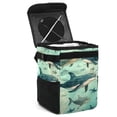 thumbnail image 1 of Whale Foldable Car Trash Bin with Lid and Leak-proof Hanging Storage Bag Mini Trash Can Car Garbage Can, 1 of 6