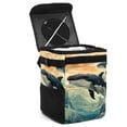thumbnail image 1 of Whale Foldable Car Trash Can Mini Trash Can with Lid Leak-Proof Hanging Storage Bag - Car Garbage Can, 1 of 6