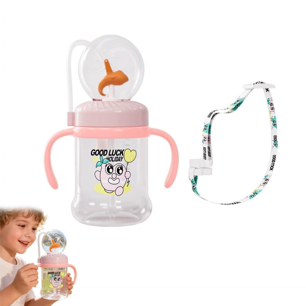 Whale Fountain Sippy Cup with Spray Feature – 300ml Interactive Straw Cup for Toddlers 12M+, BPA-Free Leak-Proof Baby Water Bottle