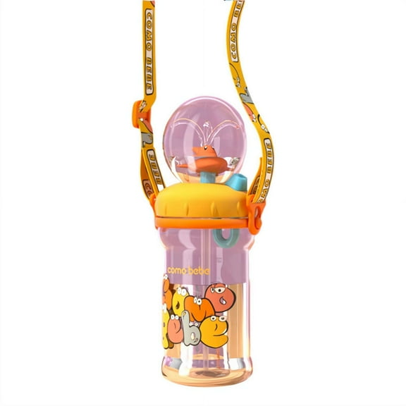 Whale Fountain Tumbler Drinking Cup Cute Water Bottle with Lid and Straw