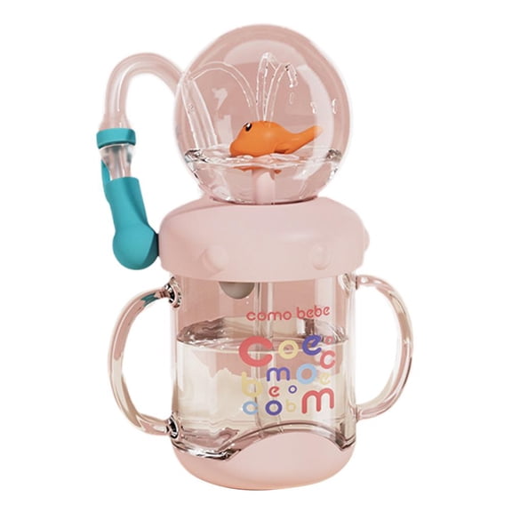 Whale Fountain Tumbler with Handle,2026 New Drinking Cup with Fun Fountain Effect,Spill an Water with Proof Lids Cute