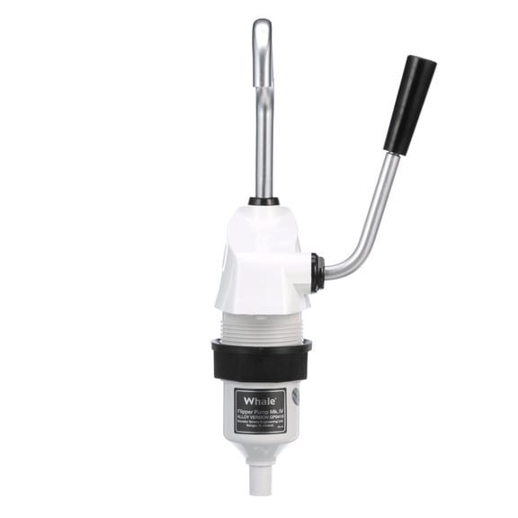 Whale GP0418 Flipper Pump Mk 4 Hand-Operated Galley Water Pump, 1/2-Inch Flexible Hose Connection, 1.85 GPM Max Flow Rate, Suitable for Fresh or Saltwater