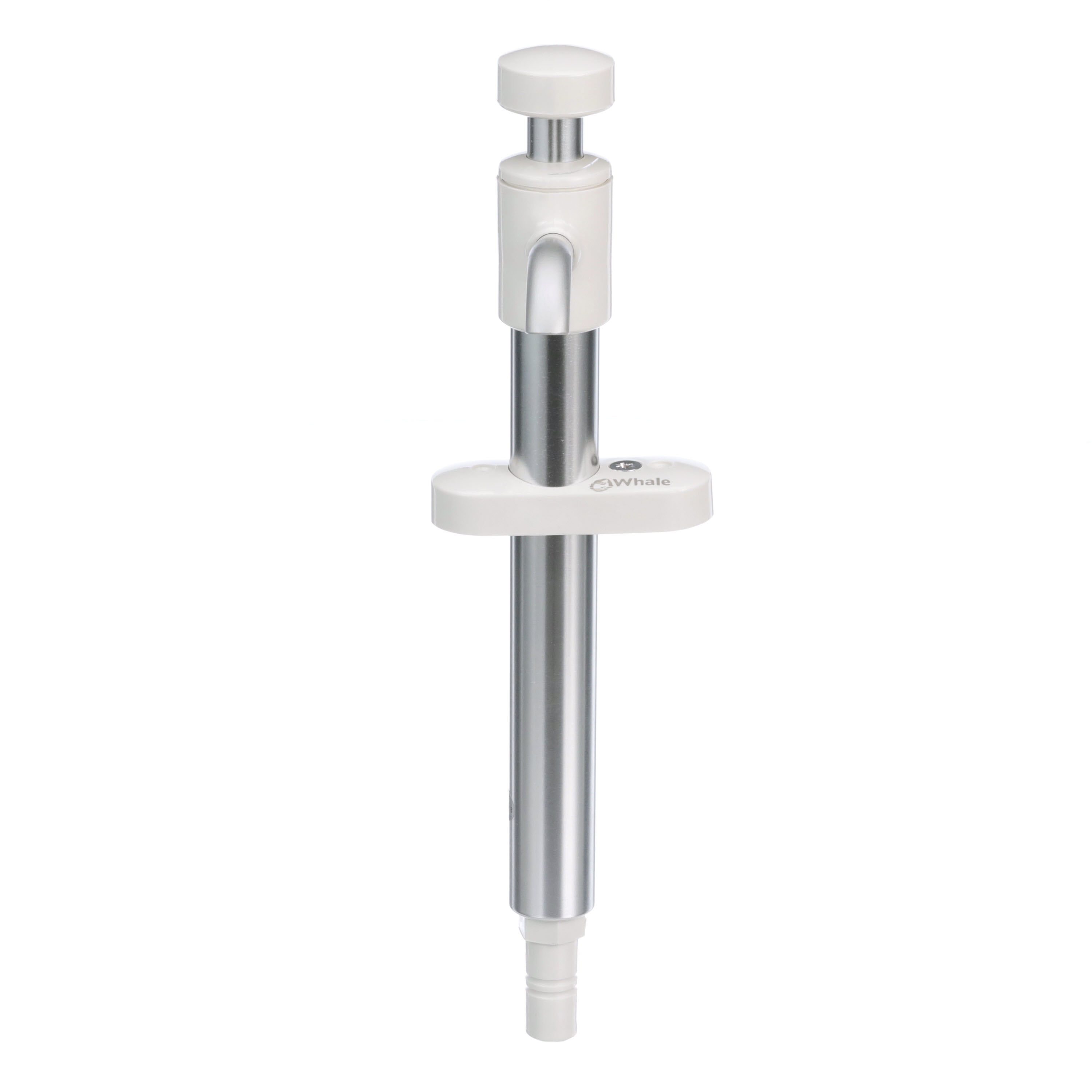 Compact White and Metallic Aluminum Hand-Operated Galley Water Pump