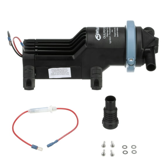 Whale BP1554 Gulper 220 Pump, Manages Gray Waste, 3.5 GPM Flow Rate, 24V DC, -Inch Hose Connections,