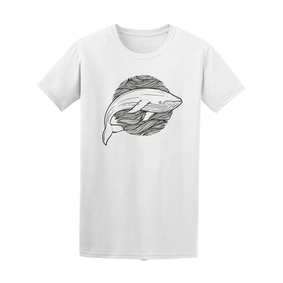 Whale Hand Draw Tee Men's -Image by Shutterstock