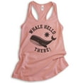 thumbnail image 1 of Whale Hello There Tank Top, Ladies Racerback Tank Top, Whale Tank, Animal Pun Tank, Desert Pink, Large, 1 of 3