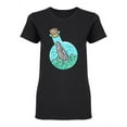 thumbnail image 1 of Whale In A Bottle Shaped T-Shirt Women -Image by Shutterstock, Female Medium, 1 of 2