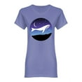 thumbnail image 1 of Whale In The Night Sky Shaped Tee Women's -Image by Shutterstock, 1 of 2