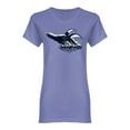 thumbnail image 1 of Whale Jumping From The Water Shaped T-Shirt Women -Image by Shutterstock, Female Small, 1 of 2