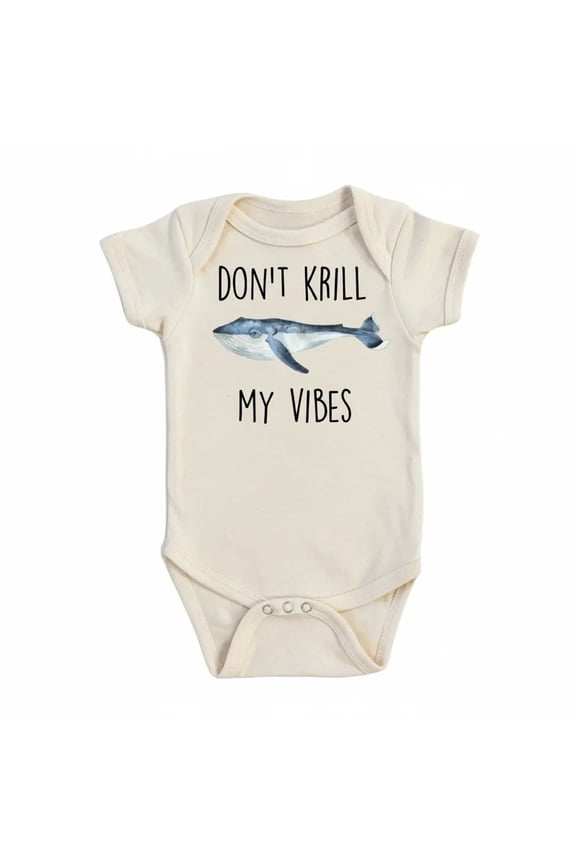 Whale Krill Newborn Baby Bodysuit