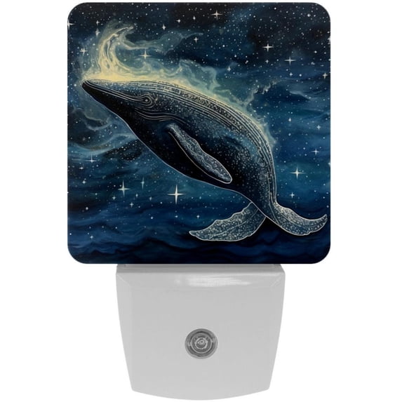 Whale LED Square Night Lights - Small and Stylish Energy-Saving Lamps