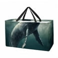 thumbnail image 1 of Whale Large Reusable Foldable Oxford Cloth Shopping Bag with Collapsible Bucket, Storage Box, and Laundry Bag, 1 of 7