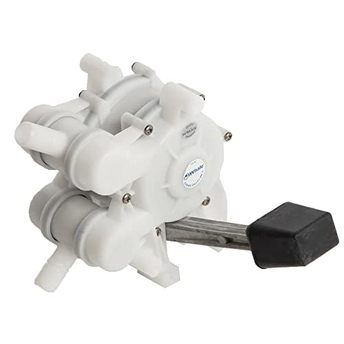 White Manual Foot-Operated Galley Pump with Aluminum Lever