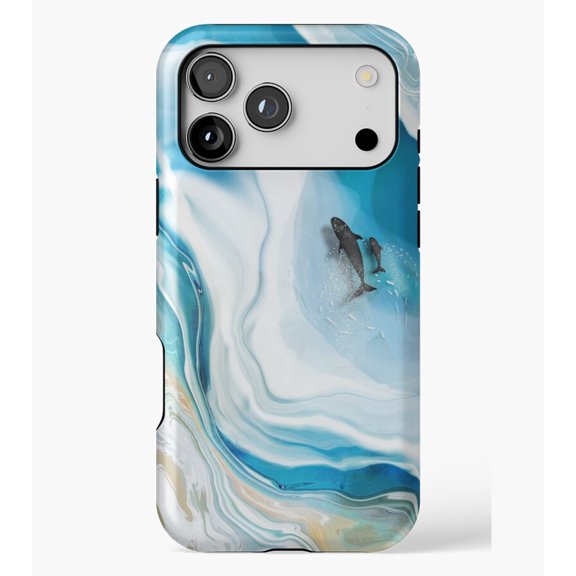 Whale Migration M838, Case for iPhone 17/16/15/14/13/12/11 Pro Max – Stylish Unisex Protective Cover
