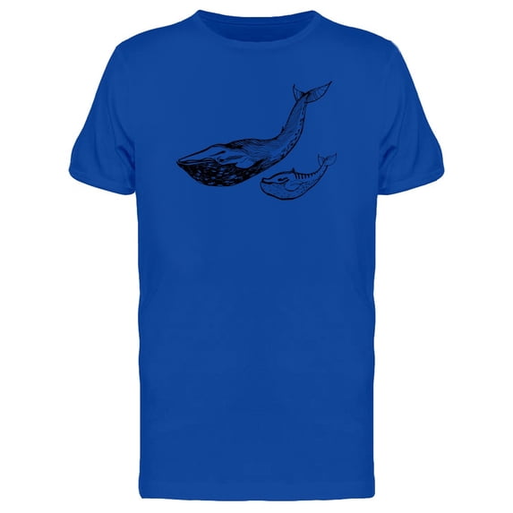 Whale Mom And Baby T-Shirt Men -Image by Shutterstock, Male Medium
