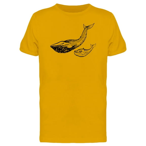 Whale Mom And Baby T-Shirt Men -Image by Shutterstock, Male Small