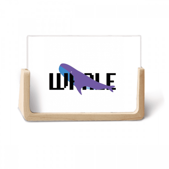 Whale Mosaic Language Travel Photo Wooden Photo Frame Tabletop Display