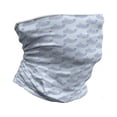 thumbnail image 1 of Whale Neck Gaiter, Cartoon Animal with Smile, Unisex, Muave Baby Blue, by Ambesonne, 1 of 3