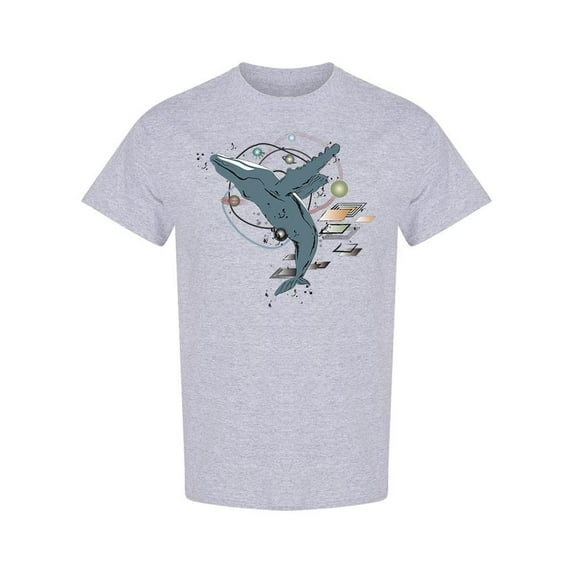 Whale Ocean Art T-Shirt Men -Image by Shutterstock, Male x-Large