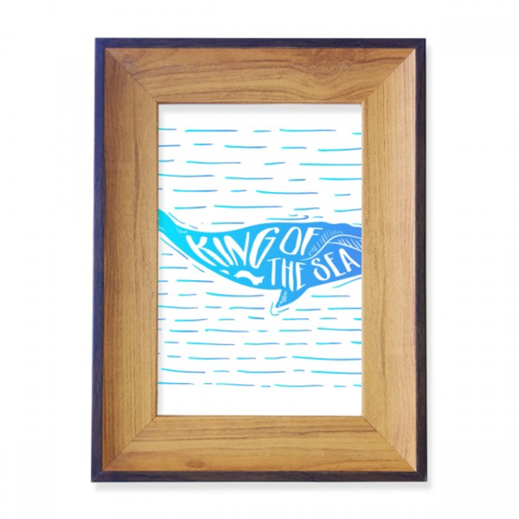 Whale Ocean King Animal Photo Frame Exhibition Display Art Desktop Painting