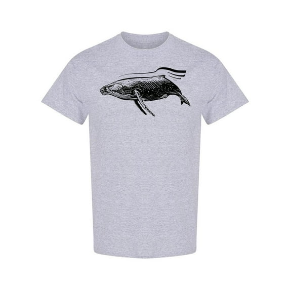Whale On The Ocean T-Shirt Men -Image by Shutterstock, Male Large