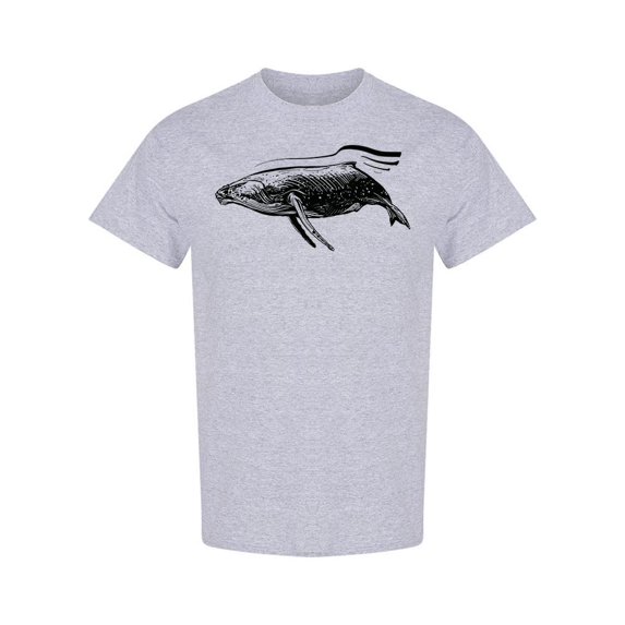Whale On The Ocean T-Shirt Men -Image by Shutterstock, Male XX-Large