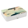 thumbnail image 1 of Whale PU Leather Jewelry Box Necklace Organizer with Removable Compartment and Storage Box - Portable Beauty Organizer, 1 of 6