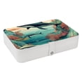 thumbnail image 1 of Whale PU Leather Jewelry Box with Removable Compartment and Necklace Holder - Portable Jewelry Display Case for Jewelry Boxes, 1 of 6