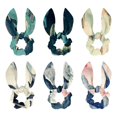 Whale Polyester 6Piece Set Detachable Rabbit Ears Bow Hair Rings Hair
