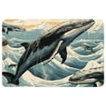 thumbnail image 1 of Whale Polyester Non-Slip Indoor Carpet Kitchen Mat - Machine Washable Door Rug Chair Mat, 1 of 1
