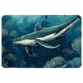 thumbnail image 1 of Whale Polyester Non-Slip Machine Washable Area Rugs for Office Floor, 1 of 6