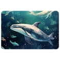thumbnail image 1 of Whale Polyester Non-Slip Machine Washable Floor Rug, for Office, Chair Rugs Included, 1 of 6