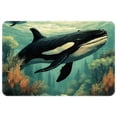 thumbnail image 1 of Whale Polyester Non-Slip Machine Washable Floor Rugs, Floor Mats, and Bath Rugs, 1 of 6